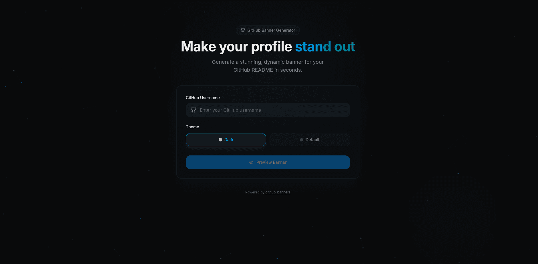 GitHub Banners preview